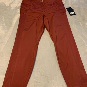 Rouge blush  90 degree leggings hi rise side pockets ankle length